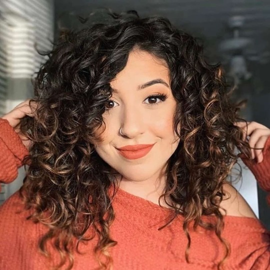 layered haircuts for curly hair
