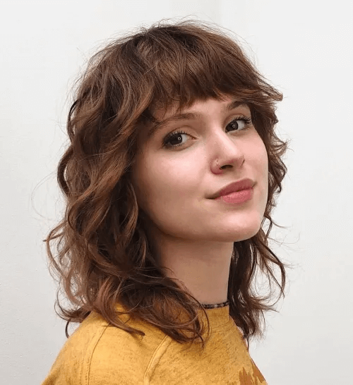 Curtain Bangs With Curly Hair