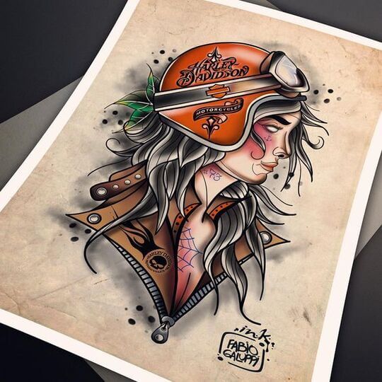 Harley-Davidson Sleeve Tattoo