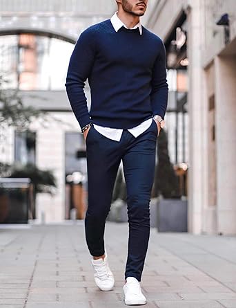 Layered Sweater Graduation Outfits for Guys