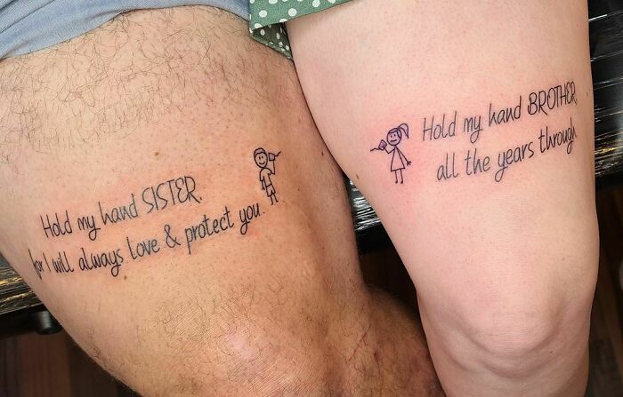 Sister and Brother Tattoo