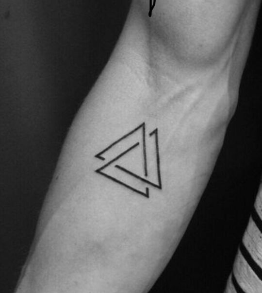 Two Triangles tattoo