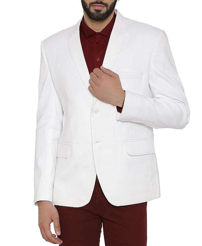White Blazer Graduation Outfits for Guys