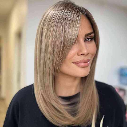straight balayage