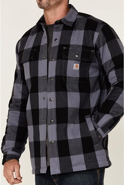 Carhartt Men's Flannel Sherpa-Lined Shirt 